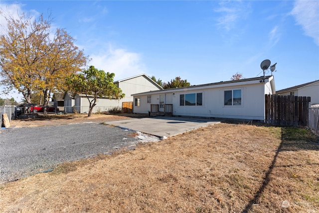 view of rear view of property