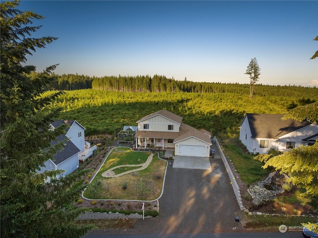 birds eye view of property