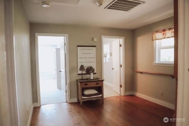 interior space featuring hardwood / wood-style flooring