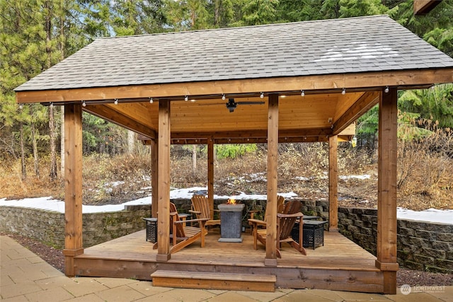 261 Tiger Lily Ln, Ronald, WA 98940 - view of patio / terrace with a gazebo and a deck