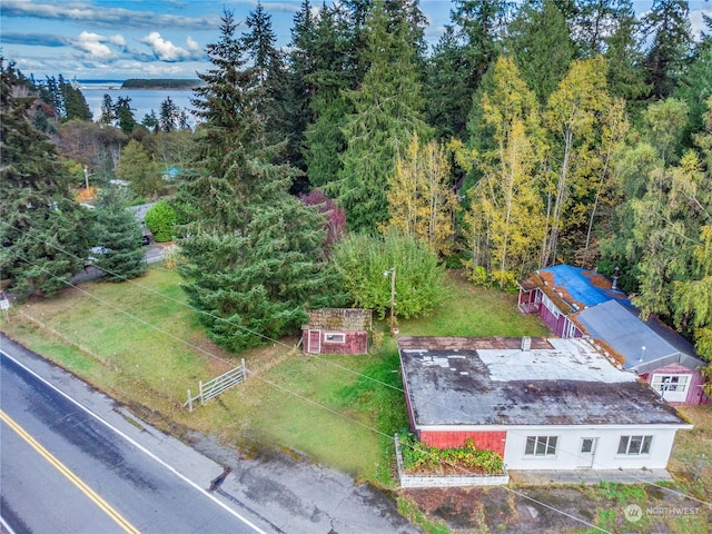 781 Irondale Rd, Port Hadlock, WA 98339 - aerial view with a water view and a forest view
