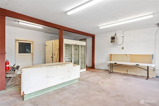 781 Irondale Rd, Port Hadlock, WA 98339 - interior space with concrete flooring and concrete block wall