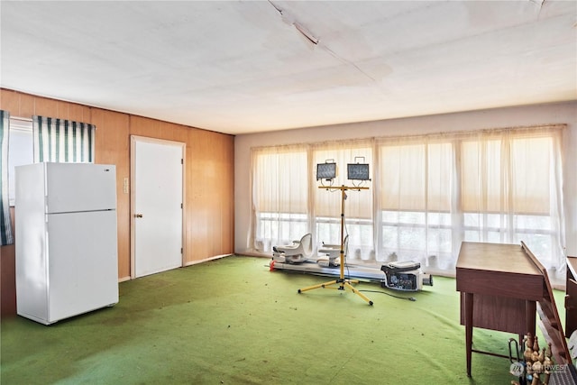 781 Irondale Rd, Port Hadlock, WA 98339 - interior space with plenty of natural light, wood walls, and carpet floors