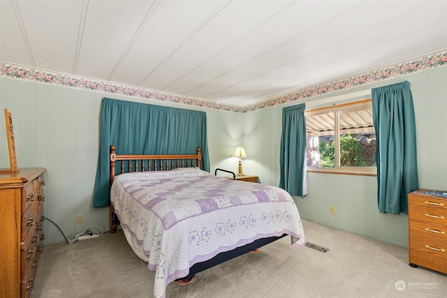 bedroom with carpet floors