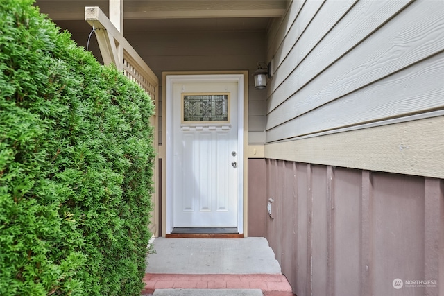 view of entrance to property