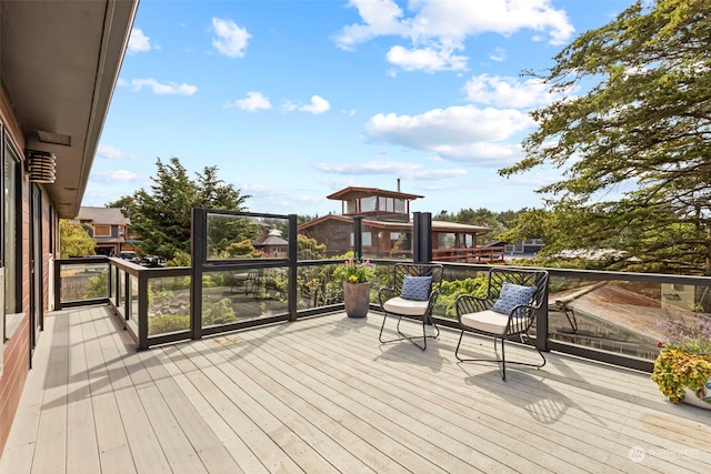 view of wooden terrace