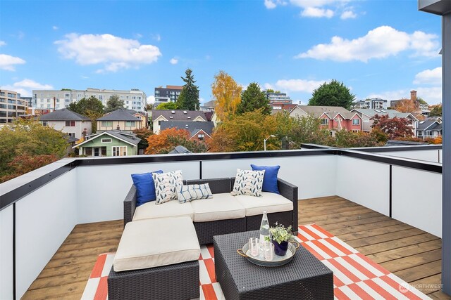 balcony with an outdoor living space