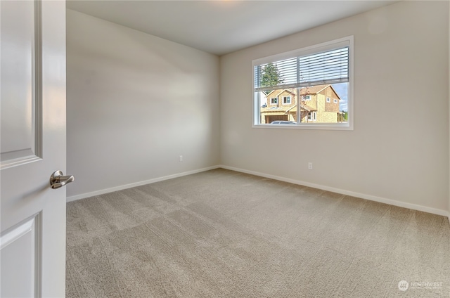 view of carpeted empty room