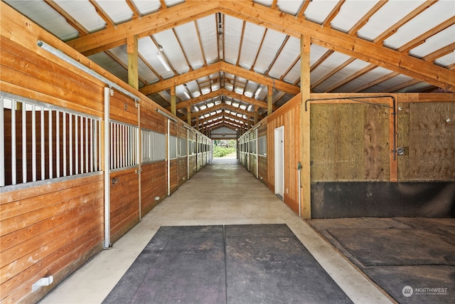 view of horse barn