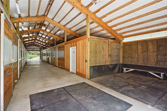 view of horse barn