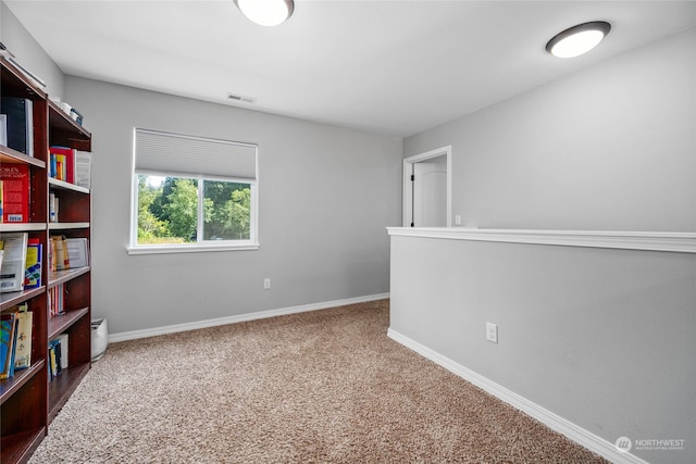 view of carpeted empty room