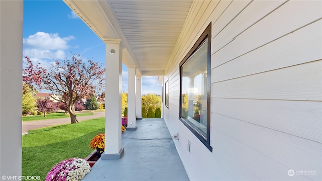 view of patio with covered porch