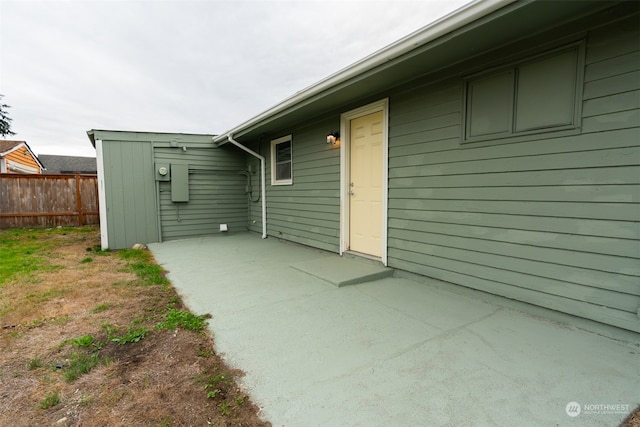 exterior space with a patio area