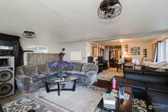 10012 Brush Arbor Ln NW, Seabeck, WA 98380 - living area featuring stacked washer / dryer