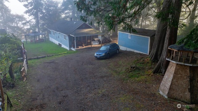 10012 Brush Arbor Ln NW, Seabeck, WA 98380 - view of dirt / gravel driveway