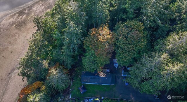 10012 Brush Arbor Ln NW, Seabeck, WA 98380 - aerial view of property and surrounding area featuring a heavily wooded area