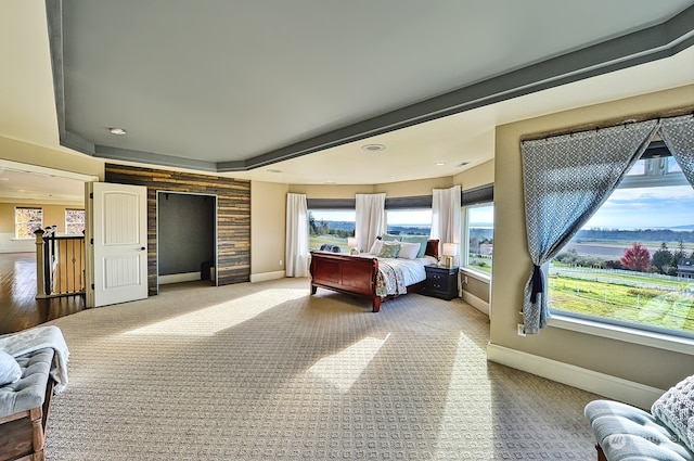 bedroom with carpet flooring