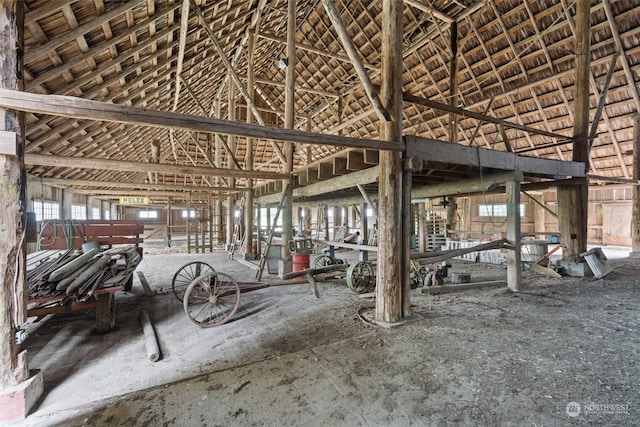 view of horse barn