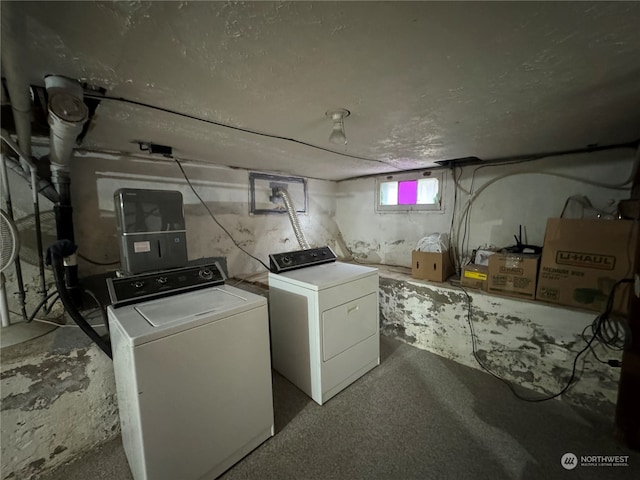 laundry area featuring independent washer and dryer