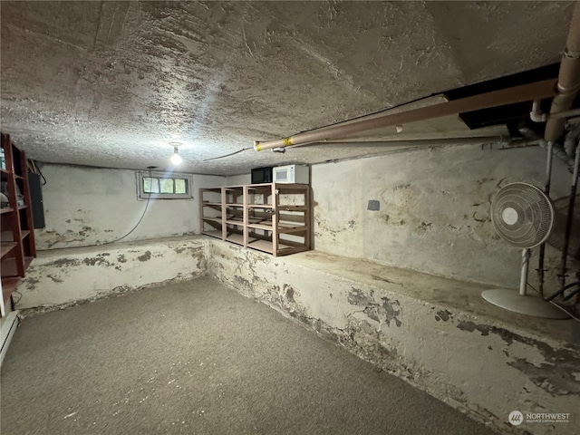 view of basement