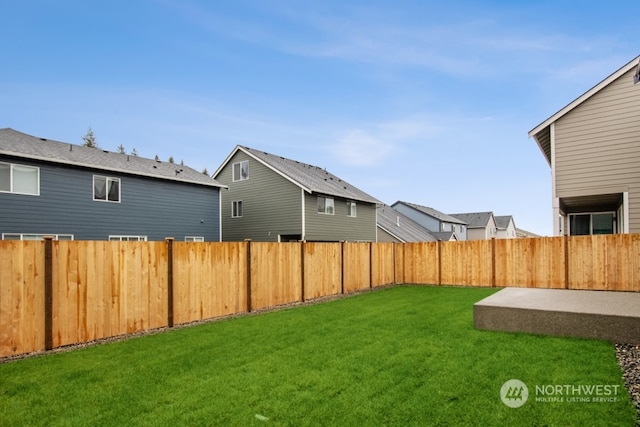 view of yard with a patio