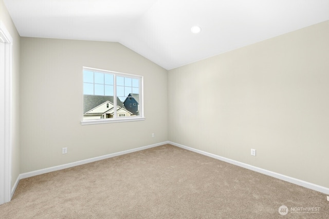 9865 Merrick St SE Unit 384, Yelm, WA 98597 - empty room featuring carpet and lofted ceiling