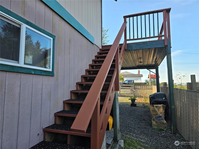 view of stairs