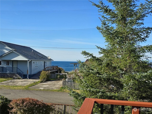 61 Salt Air St, Clallam Bay, WA 98326 - water view with fence