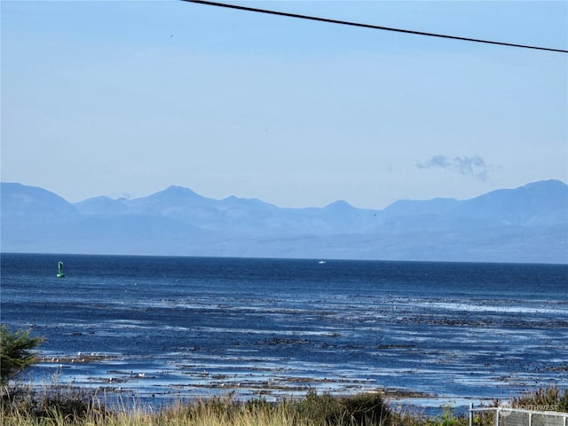 view of water feature featuring a mountain view