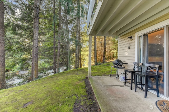 view of yard with a patio