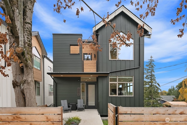 rear view of house featuring a patio area