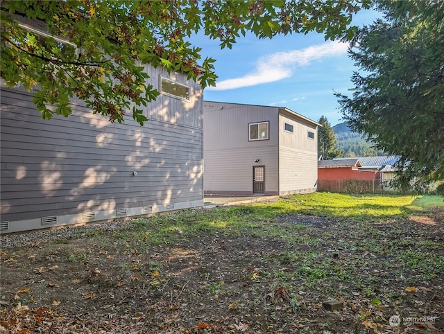 view of back of property