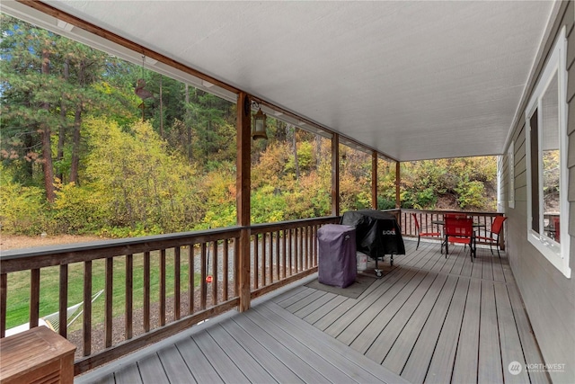456 Hinthorne Ln, Leavenworth, WA 98826 - wooden terrace featuring grilling area and a yard