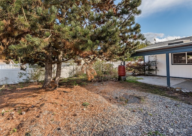 view of yard featuring a patio