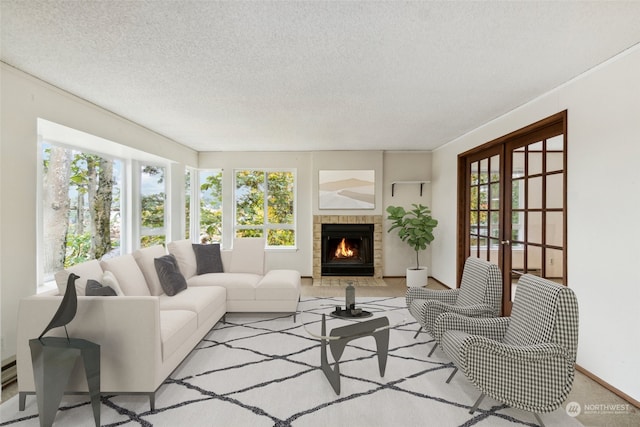 sunroom / solarium with french doors and a healthy amount of sunlight