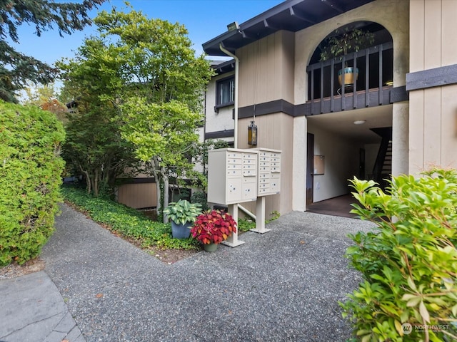 view of home's community with mail boxes