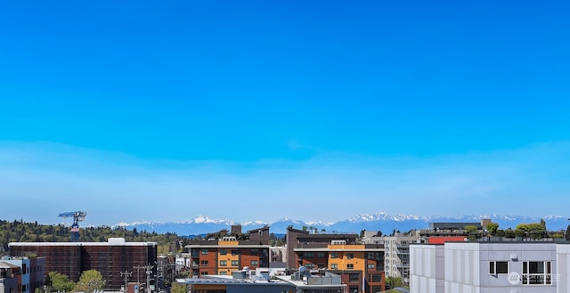 property's view of city featuring a mountain view