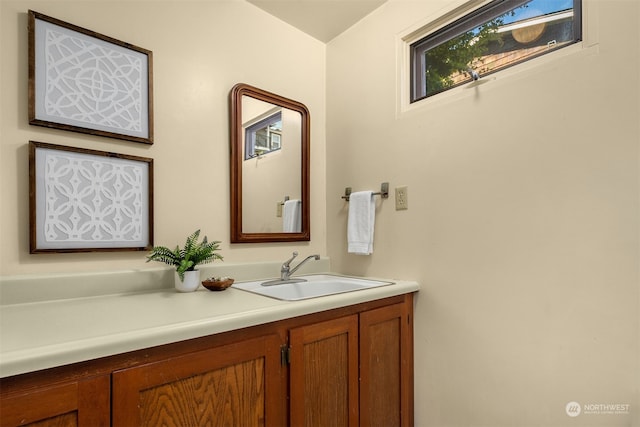 bathroom featuring vanity