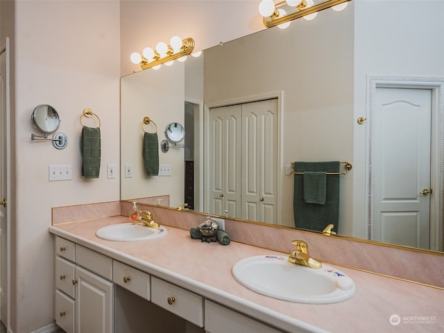 bathroom featuring vanity