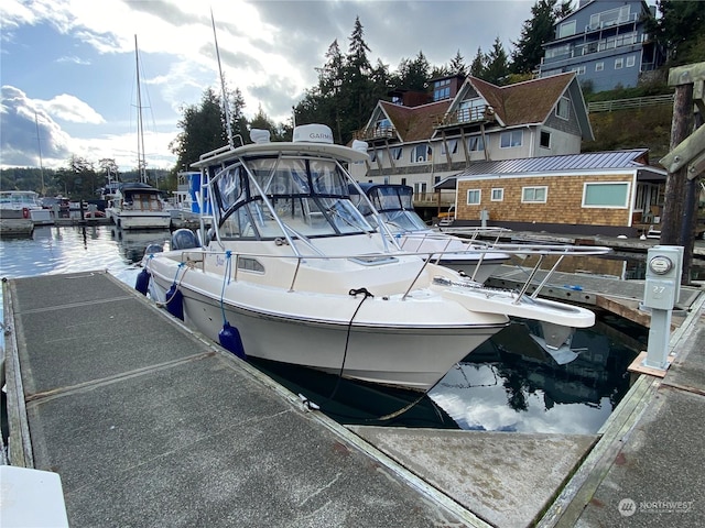620 Warbass Way Unit 27, Friday Harbor, WA 98250 - dock area featuring a water view