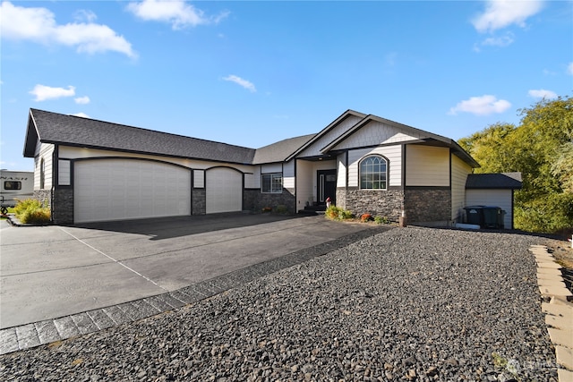 view of front of house featuring a garage