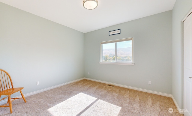 view of carpeted empty room