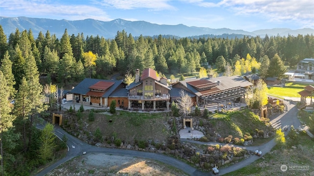 3600 Suncadia Trl Unit 5040, Cle Elum, WA 98922 - drone / aerial view featuring a forest view and a mountain view