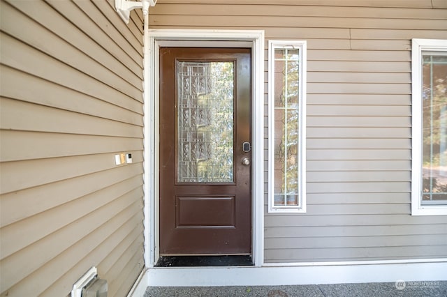 view of entrance to property