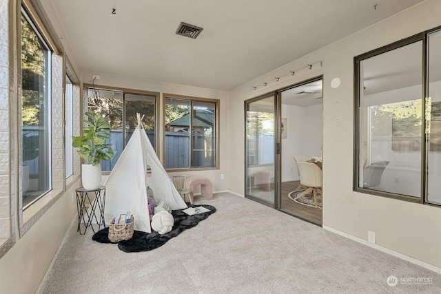 view of sunroom