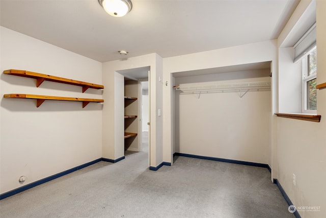 unfurnished bedroom featuring a closet