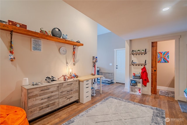 interior space featuring light wood-type flooring