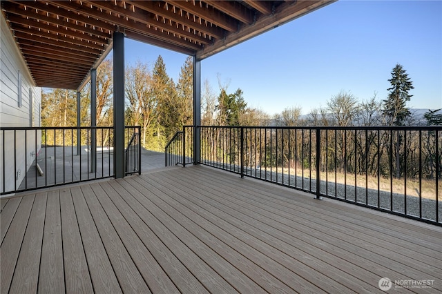 view of deck