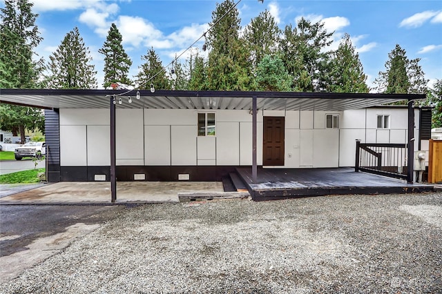 view of horse barn