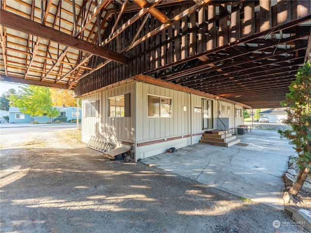 view of horse barn